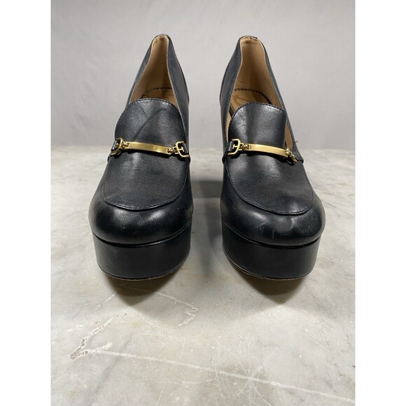 Sam Edelman Aurelie Platform Loafer Women’s 9 Black Leather - Picture 2 of 9